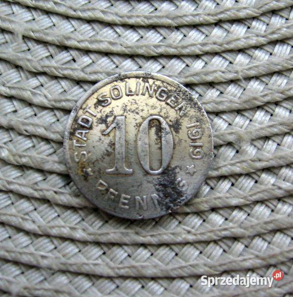 Stadt Sollingen 10 Pfennig 1919r wielkopolskie