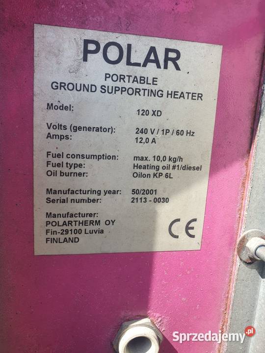Ogrzewacz samolotowy Polartherm Kraków