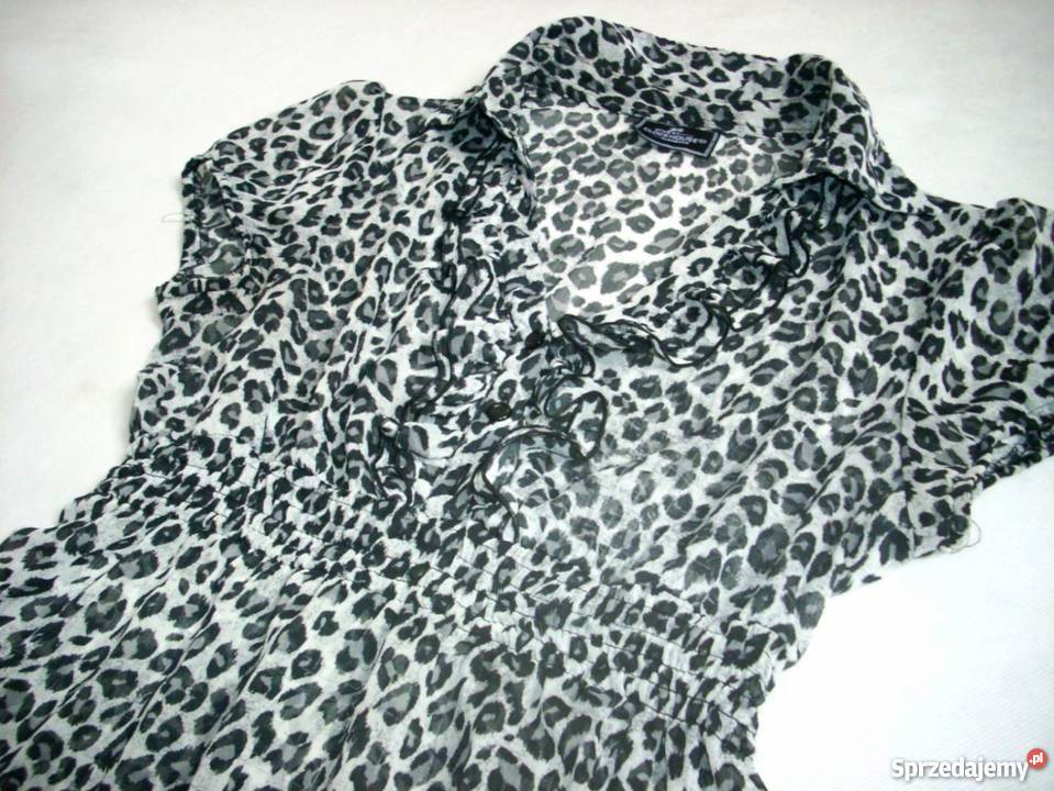 Clockhouse Bluzka Czarno Szara Panterka 36 38 Panterka małopolskie