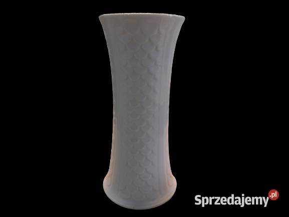 Porcelanowy biały wazon rybia łuska ROYAL Raszków