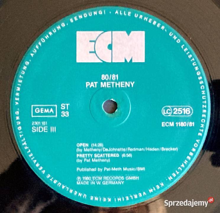 Pat Metheny 80 81 2 płyty