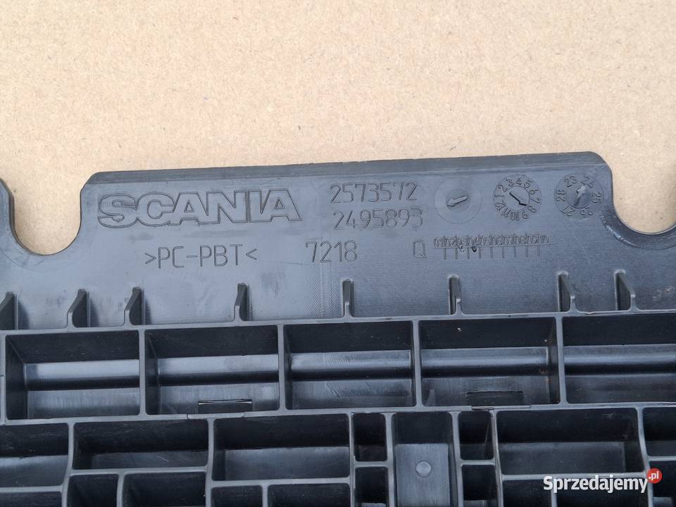 SCANIA R S OSŁONA POKRYWA AKUMULATORÓW ORYGINAŁ Bieleń
