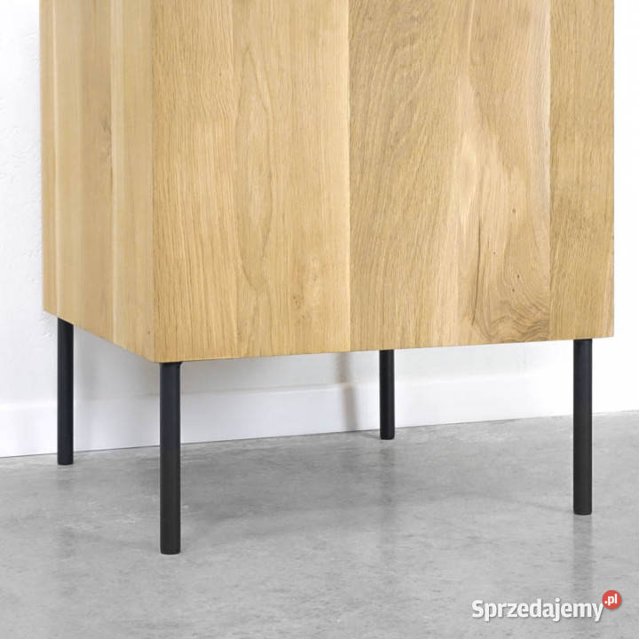 Nóżka meblowa metalowa TUBA czarna Chmielnik