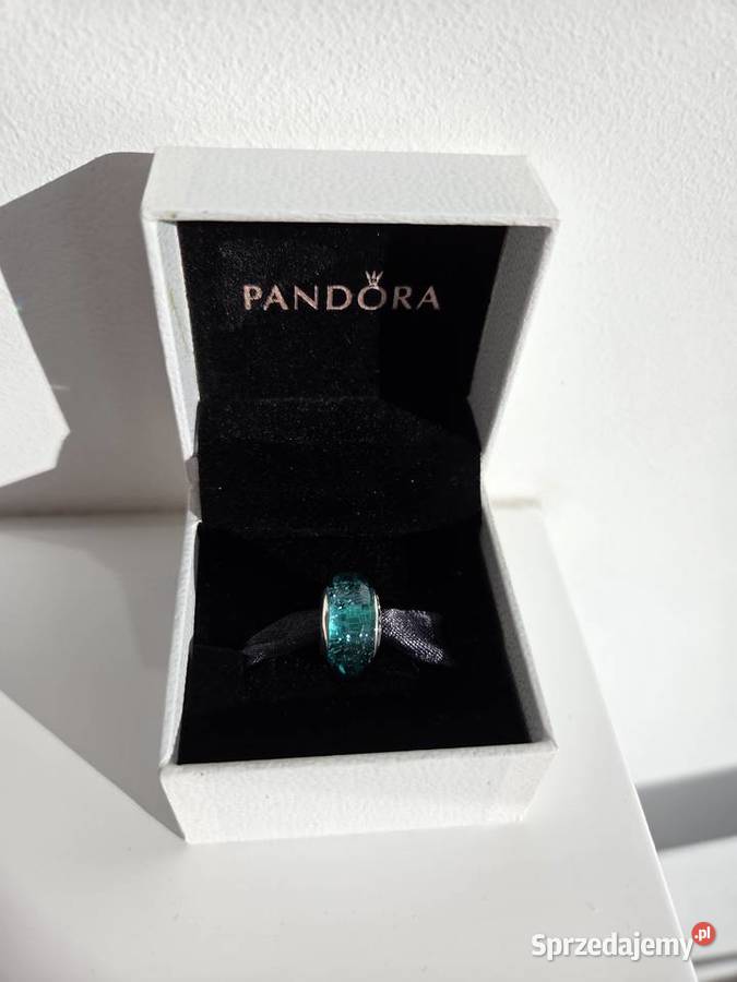 Charms morski morskozielona poświata Pandora srebro małopolskie
