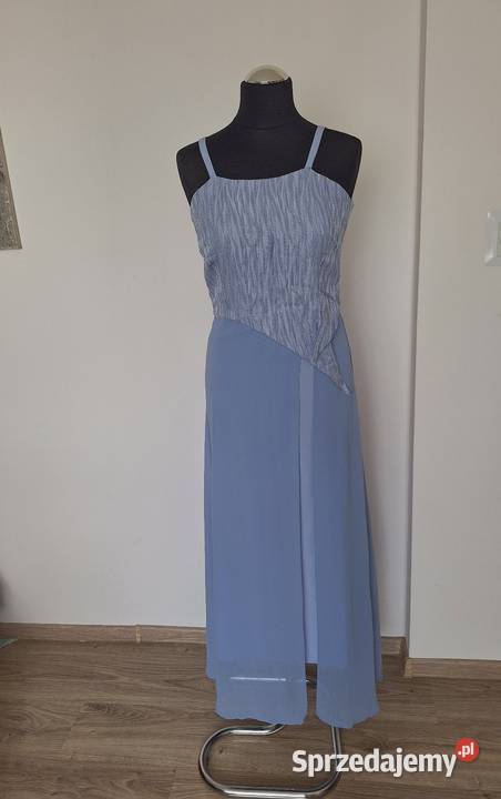 Śliczna elegancka długa wieczorowa suknia lila Spódnice i sukienki Kraków