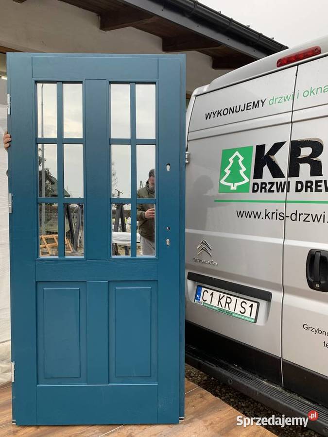 Drzwi zewnętrzne angielskie HIT ocieplane DĘBOWE