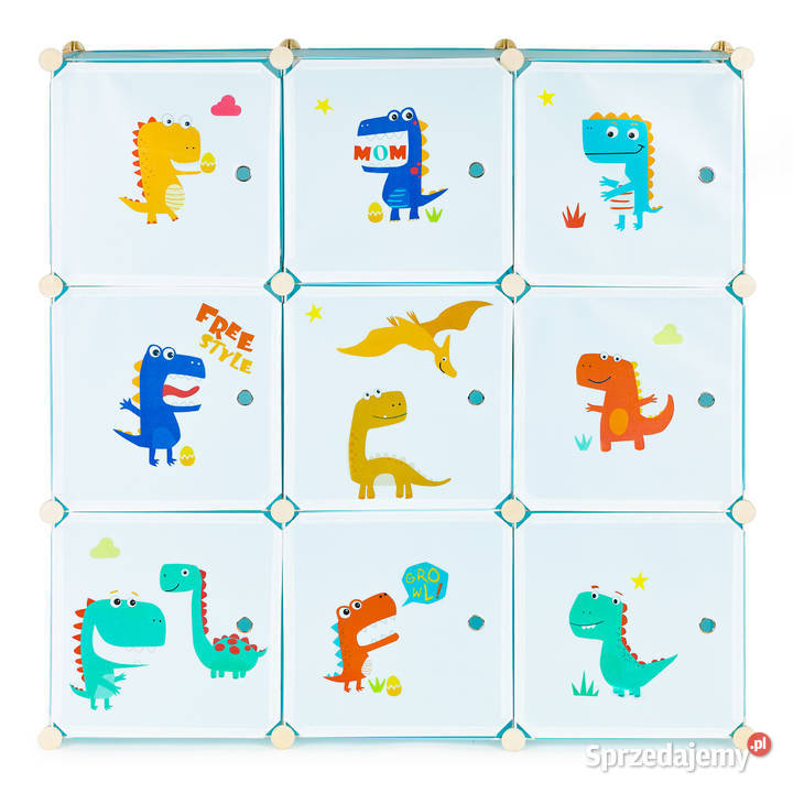 Szafka regał dzieci modułowa 9 półek dziecięca Smogorzów