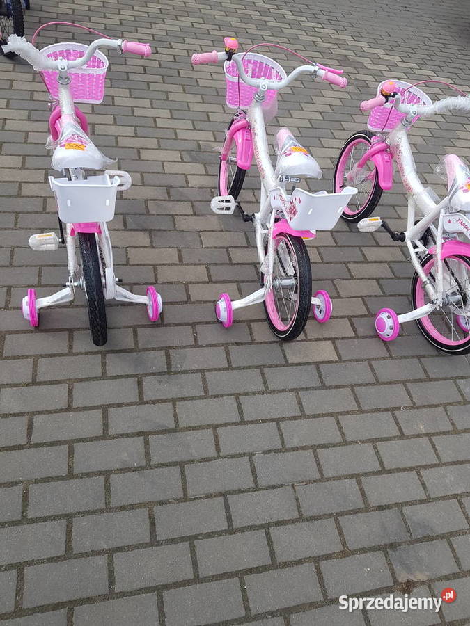 Rower ROWEREK dziecięcy Happy Baby 16 różowy Głogowa
