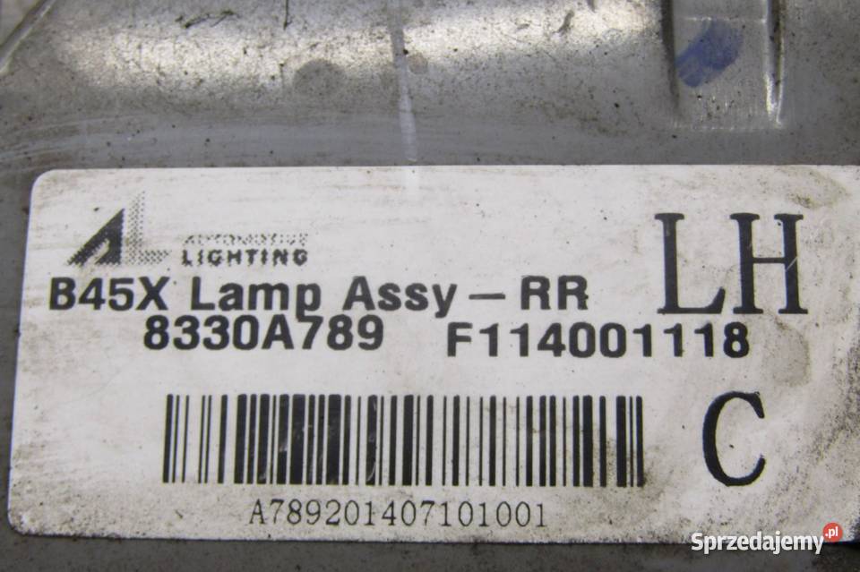 LAMPA TYLNA LEWY TYŁ LED MITSUBISHI OUTLANDER lubelskie sprzedam