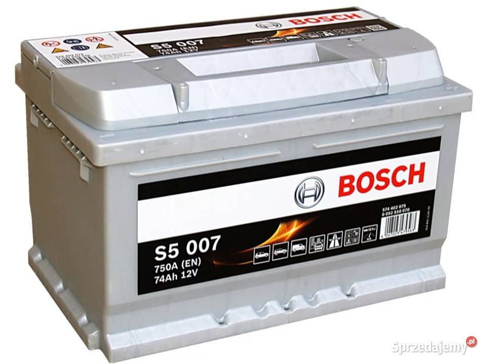 Akumulator Bosch 74Ah 750A EN S5007 PRAWY PLUS dolnośląskie Wałbrzych