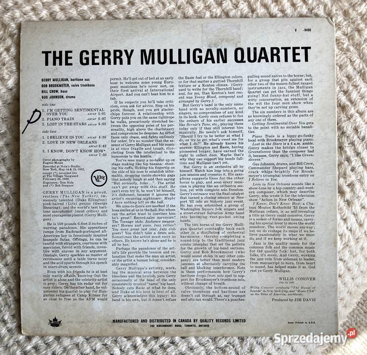 Gerry Mulligan Quartet The Gerry Mulligan Szczecin