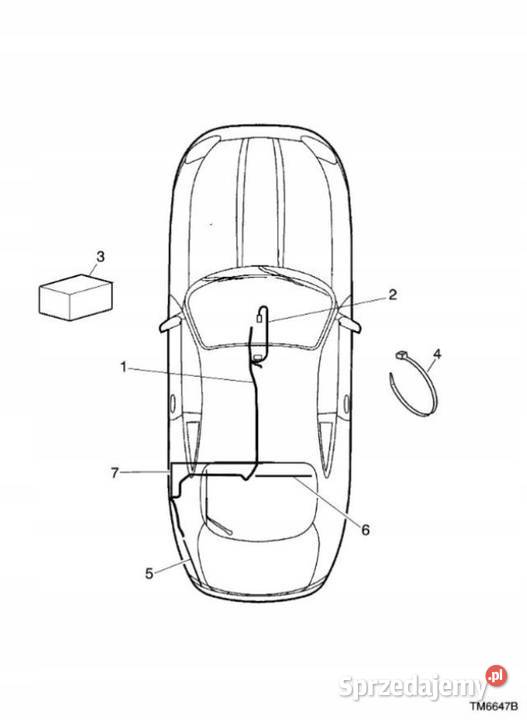 LJG3540JA WIĄZKA INSTALACJA TELEFONU JAGUAR XK8 Materiały instalacyjne