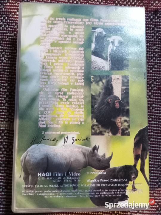 Kaseta VHS Znajomi z Zoo Gucwinscy 1994 r Świdnica