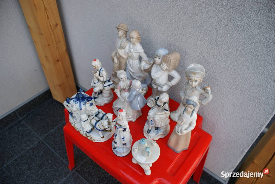 FIGURKI Porcelanowe Antyk 10Sztuk Okazja Olsztyn