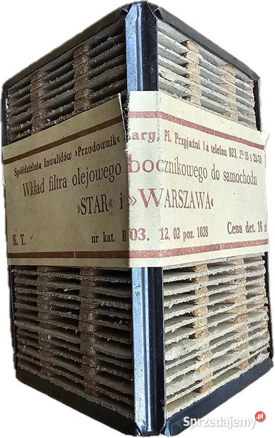 Filtr oleju bocznikowy wkład filtra olejowego Zielęcice
