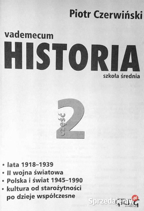Vademecum Historia część 2 Piotr Czerwiński Pozostałe Chełm
