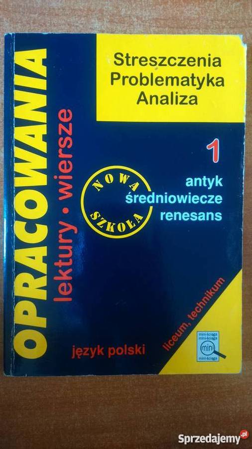 Zestaw Opracowania Lektury i wiersze Greg liceum warmińsko-mazurskie Olsztyn