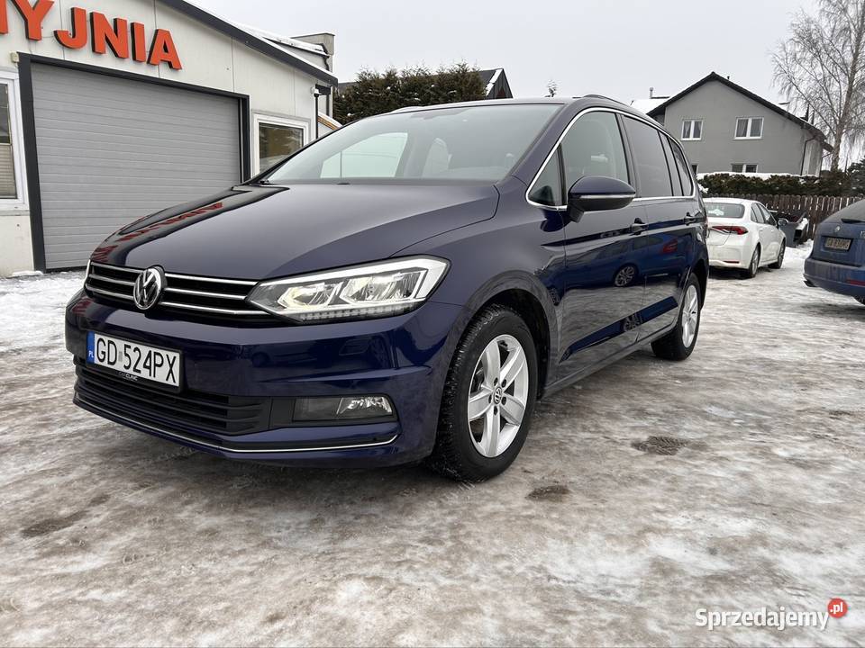 VW Touran 7os Salon 1 Właściciel FV 23 Highline autoalarm Gdańsk