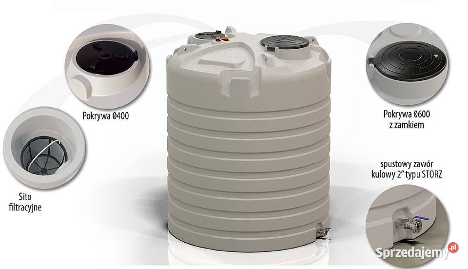 ZBIORNIK NA WODE 10000L AQUATOWER 10M3 NAZIEMNY Kraków