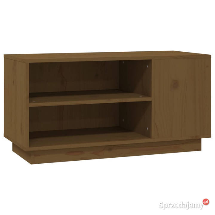 Szafka pod TV miodowy brąz 80x35x405 lite drewno Warszawa