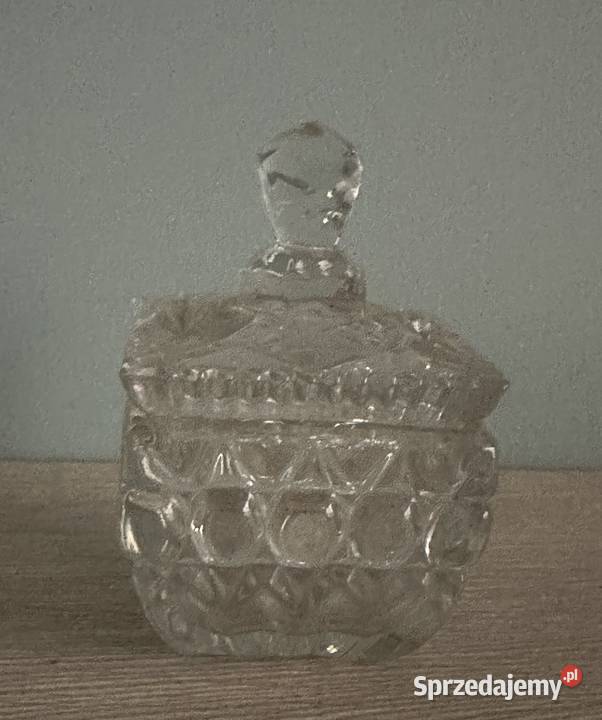Cukiernica kryształowa z lat PRLu Porcelana i szkło łódzkie Łódź