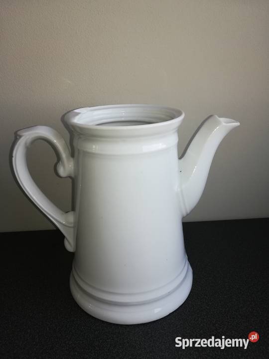 Biały porcelanowy dzbanek porcelana śląska Dom i Ogród Gdańsk