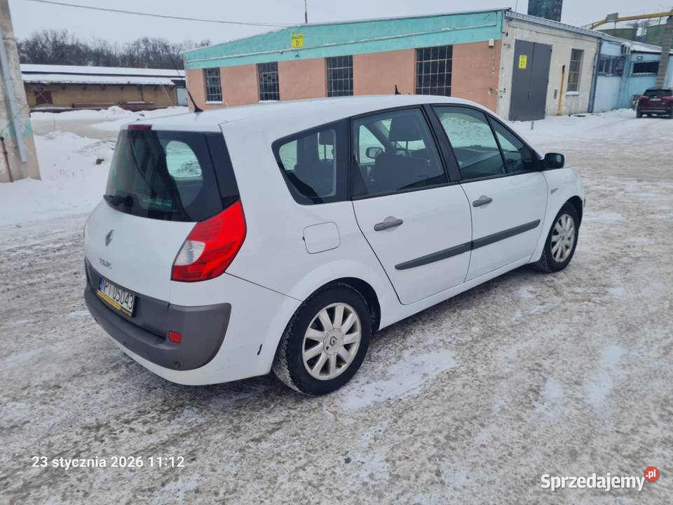 SCENIC 7 osobowy AUTOMAT 2008r 293000km Grajewo sprzedam