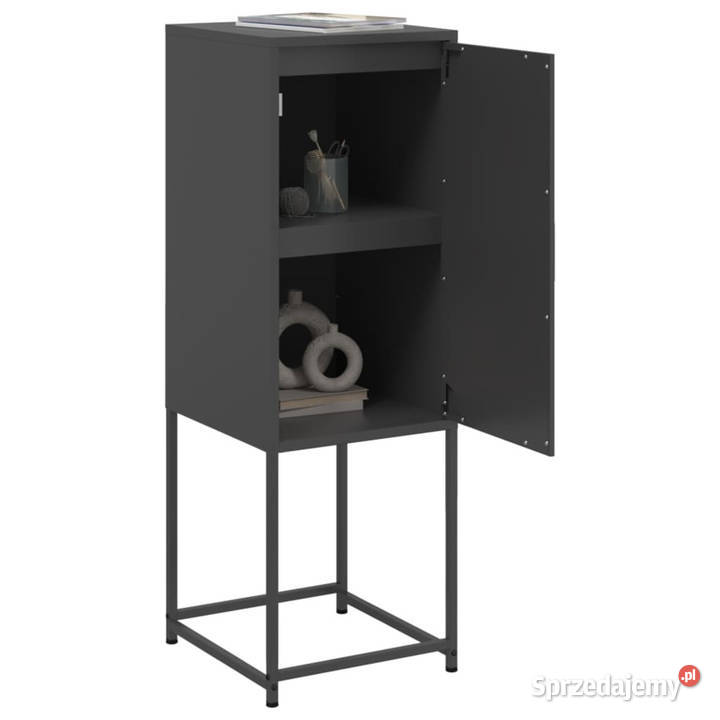 Szafka czarna 36x39x107 stal WM846530 Warszawa