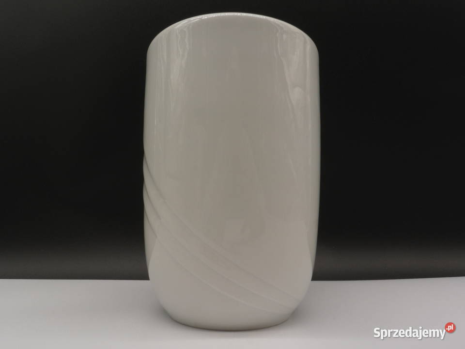 Wazon Schnwald porcelana biały lata 70 Raszków