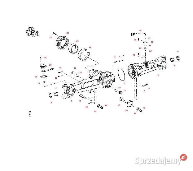 Obudowa mostu ZF F716300020680 F716300020080 wielkopolskie Wilkowo