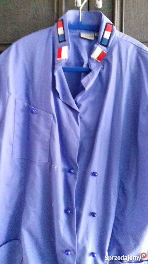 Bluzy kucharzy z flagami Francji i Polski 2 Pozostałe