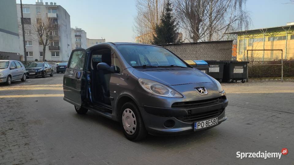 Peugeot 1007 2007 14 benzyna clima drzwi odsuwane