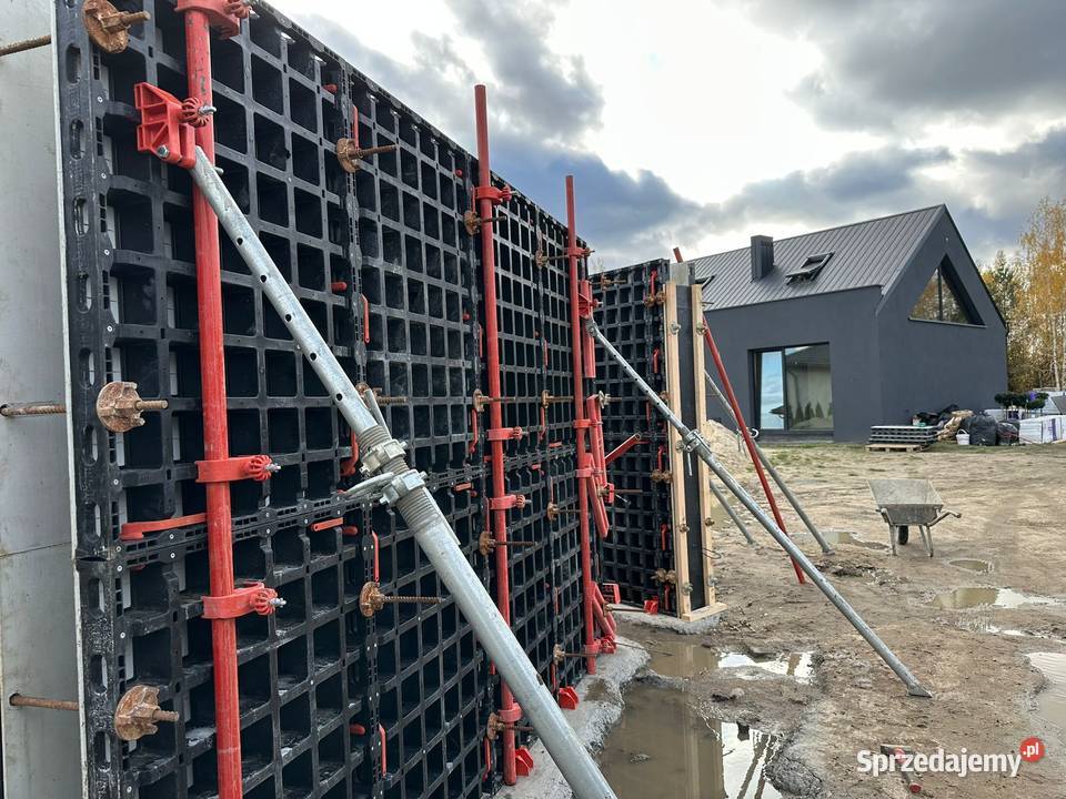 Wynajem szalunków ściennych stropowych lekkie Pozostałe Grójec usługi budowlane