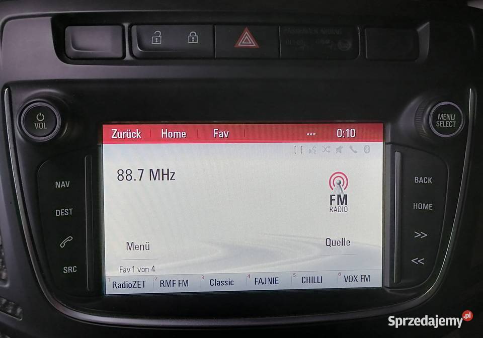 Radio Navi950 Zafira C 84076754 DOTYKOWE Kamera Sprzęt audio fabryczny Poznań