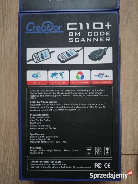 Tester diagnostyczny komputer BMW Mini OBD2 Tczew sprzedam