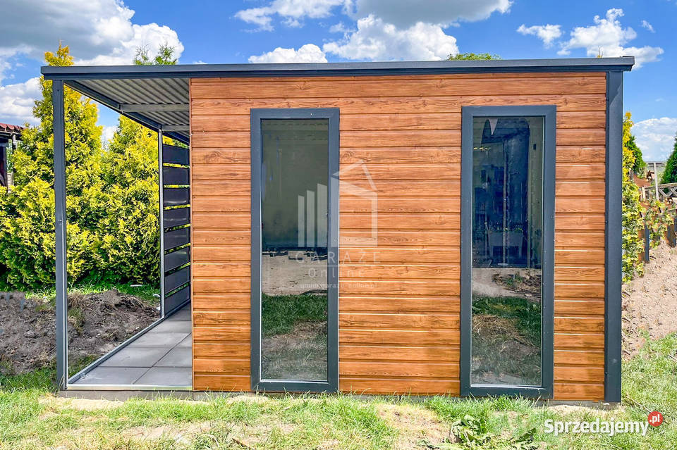 Schowek Domek ogrodowy 2x3m wiata 1m Drzwi 2x śląskie