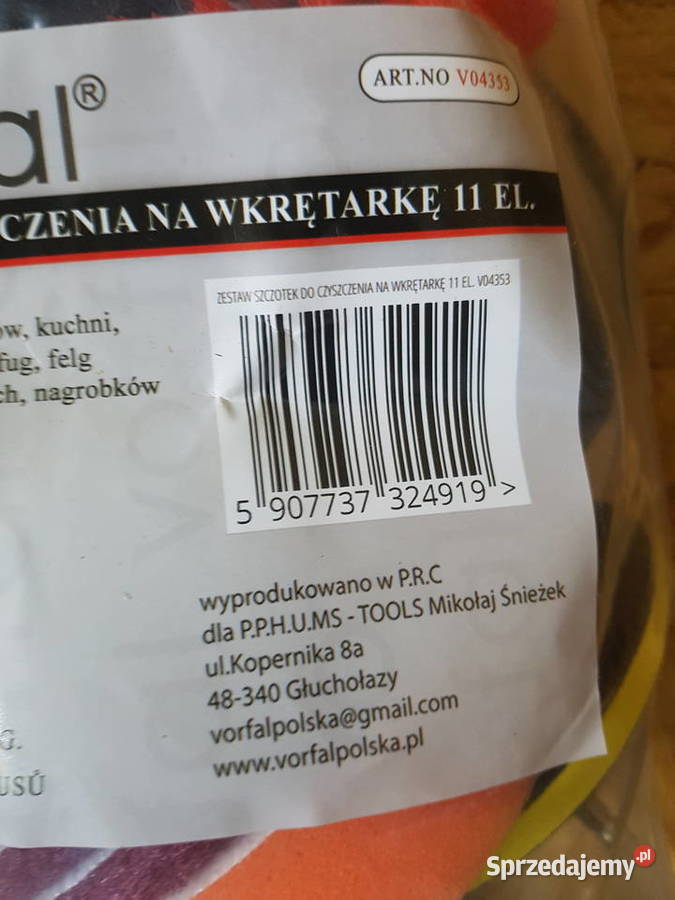 SZCZOTKI CZYSZCZĄCE NA WKRĘTARKĘ 11 SZTUK vorfal
