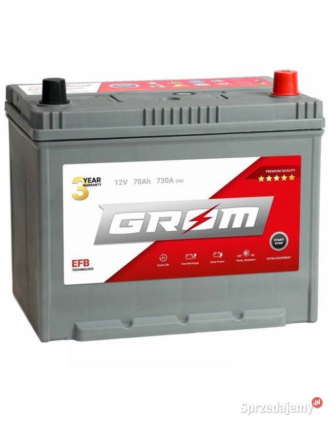 Akumulator GROM EFB STARTSTOP 70Ah 730A Japan podkarpackie Rzeszów