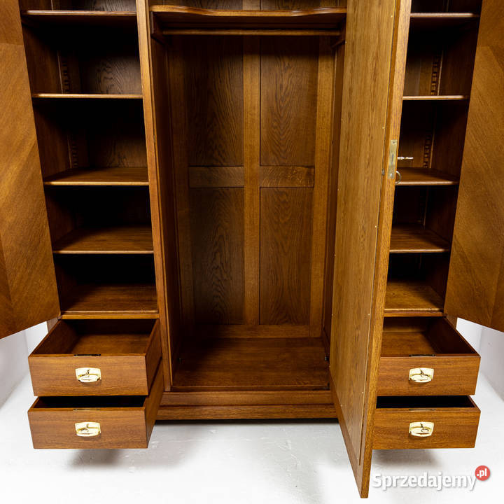 Secesyjna szafa trzydrzwiowa duża stara antyk Swarzędz