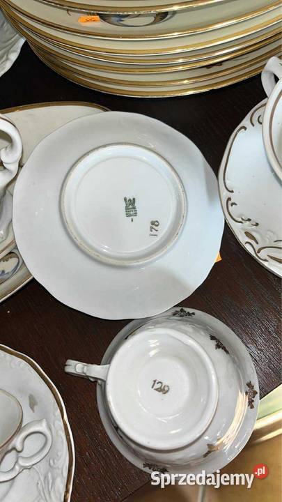 Filiżanka Wawel Made in Poland Biała złocona Gdańsk