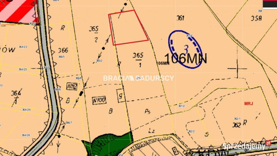 Grunt Grajów 1145m2 małopolskie