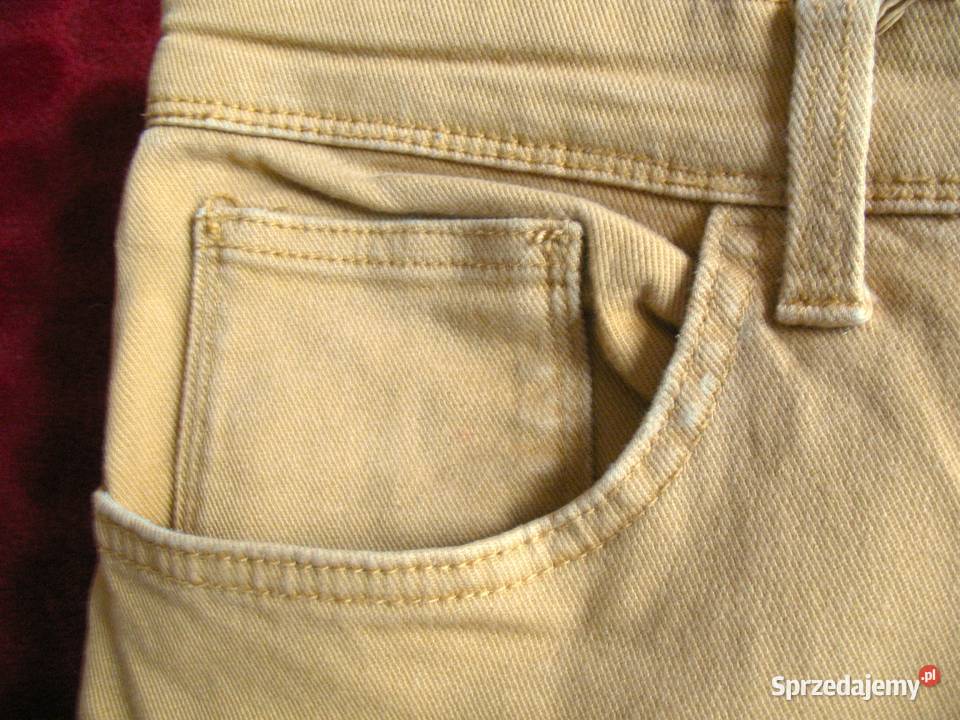 Spodnie żółte męskie W 36 L 34 pas 98 Casual Siedlce