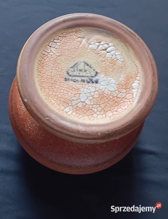 Ceramiczna częściowo szkliwiona osłonka doniczki sprzedam