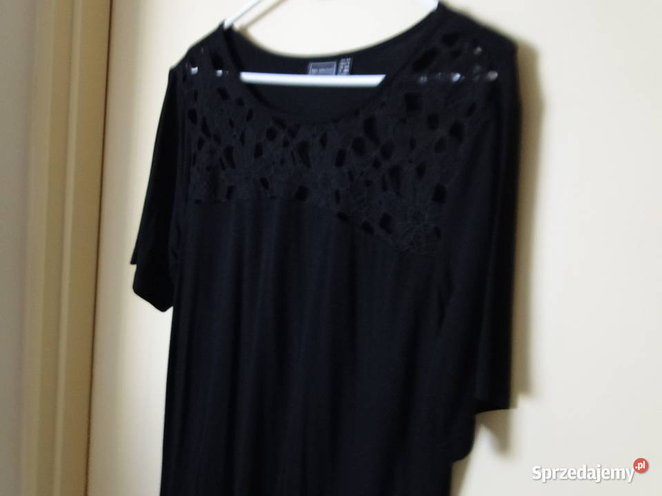 NOWA bluzka z BonPrix ozdobna koronka dekolcie