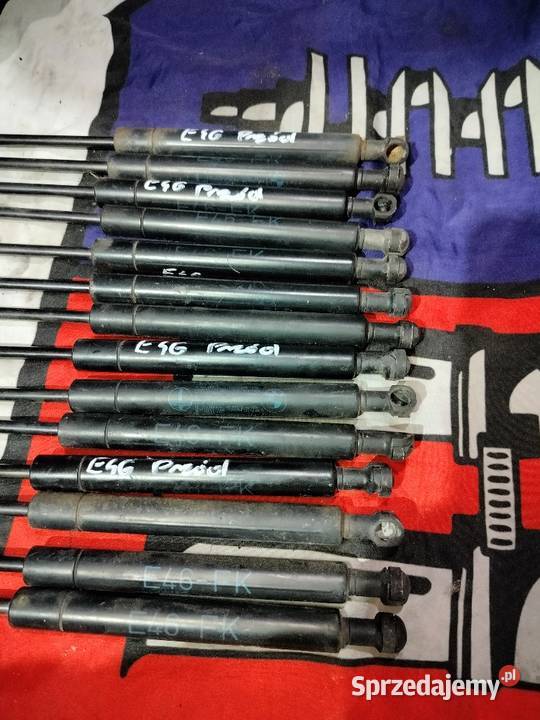 Bmw e46 siłowniki teleskopy maski przód oryginał Aleksandrów Łódzki