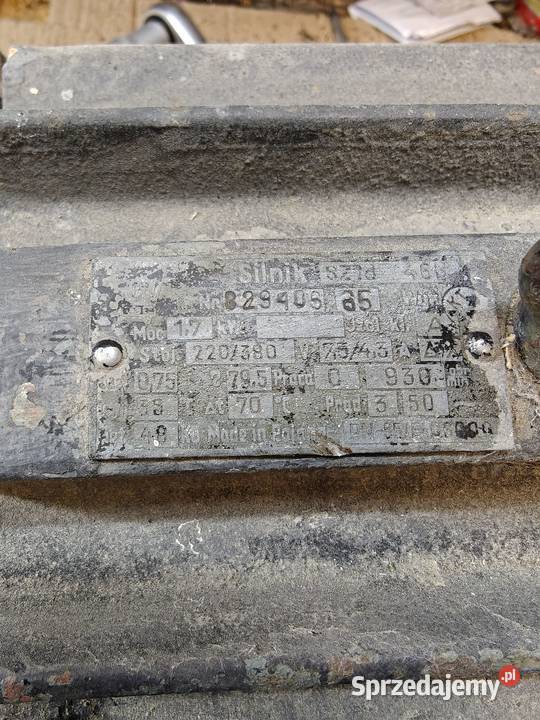 Silnik elektryczny 17 trój fazowy 930 obrotow lubelskie Zamość sprzedam