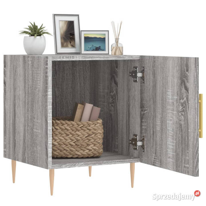 Szafka nocna szary dąb sonoma 40x40x50 WM827544