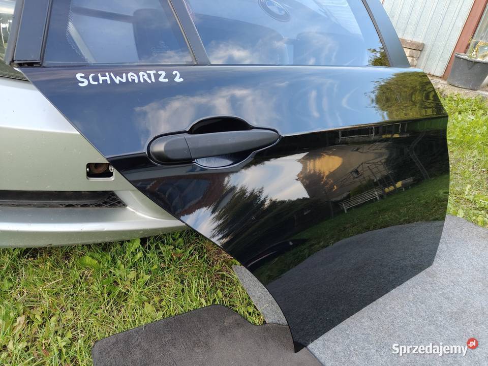 Bmw e91 drzwi tylne prawe czarne schwarz2 Aleksandrów Łódzki
