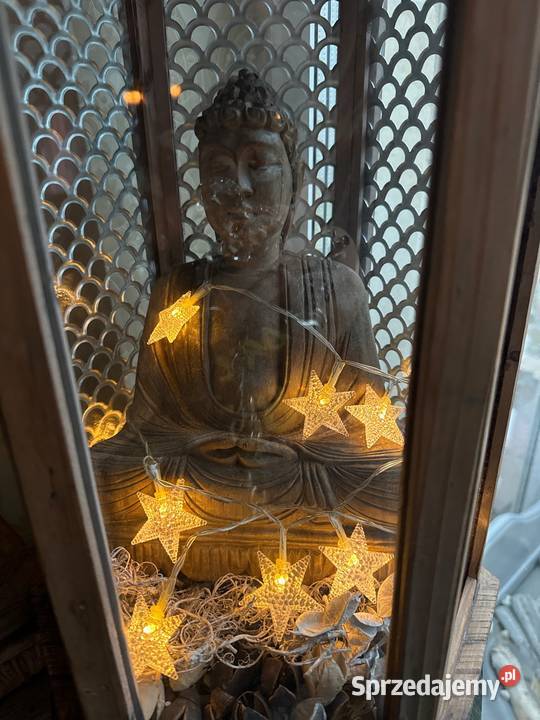 Lampion latarnia świecznik metaloplastyka drewno brązowy dolnośląskie Bystrzyca Kłodzka