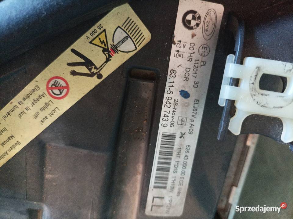 Lampa prawa lewa Xenon dynamic skrętny BMW E90 Włocławek